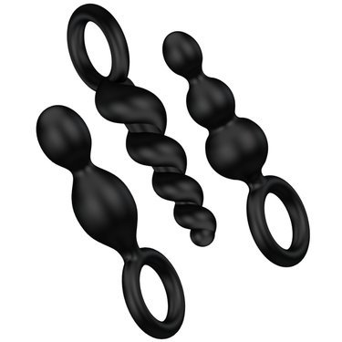 Set di 3 Plug Anali in Silicone Ipoallergenico – Sensazioni Diverse